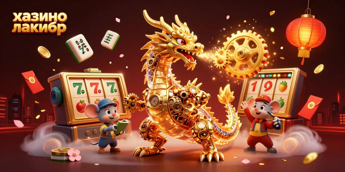 Experience the thrill at казино лакибир with vibrant visuals of animated characters and casino elements.