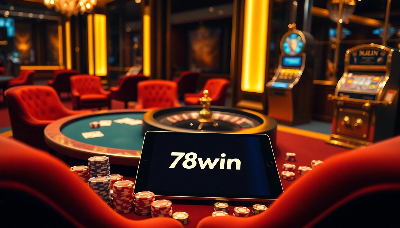 Engage in thrilling gameplay at 78win01 with elite casino tables and vibrant chips.