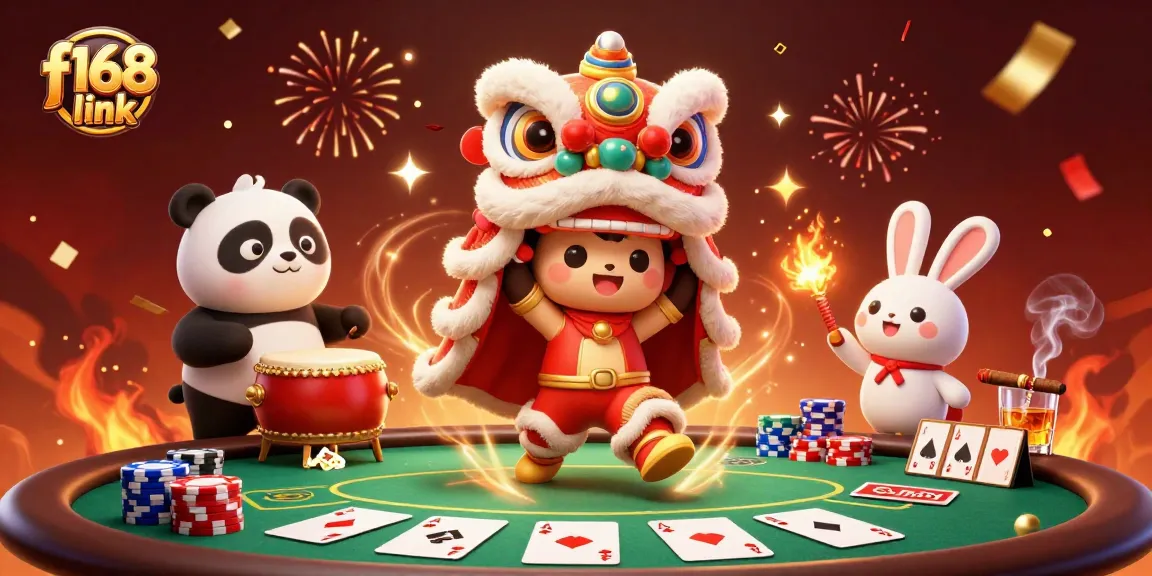 Experience vibrant excitement with f168 link featuring playful casino characters in an energetic scene.