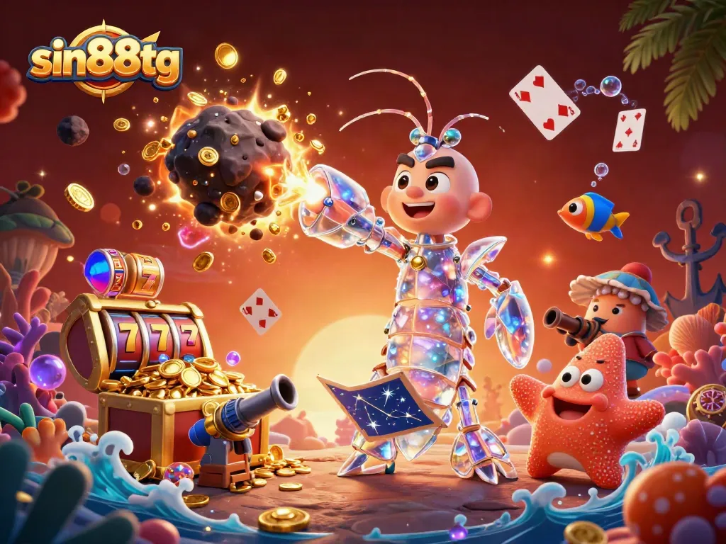 Experience exciting wins with sin88tg in this vibrant casino scene filled with gems and treasures.