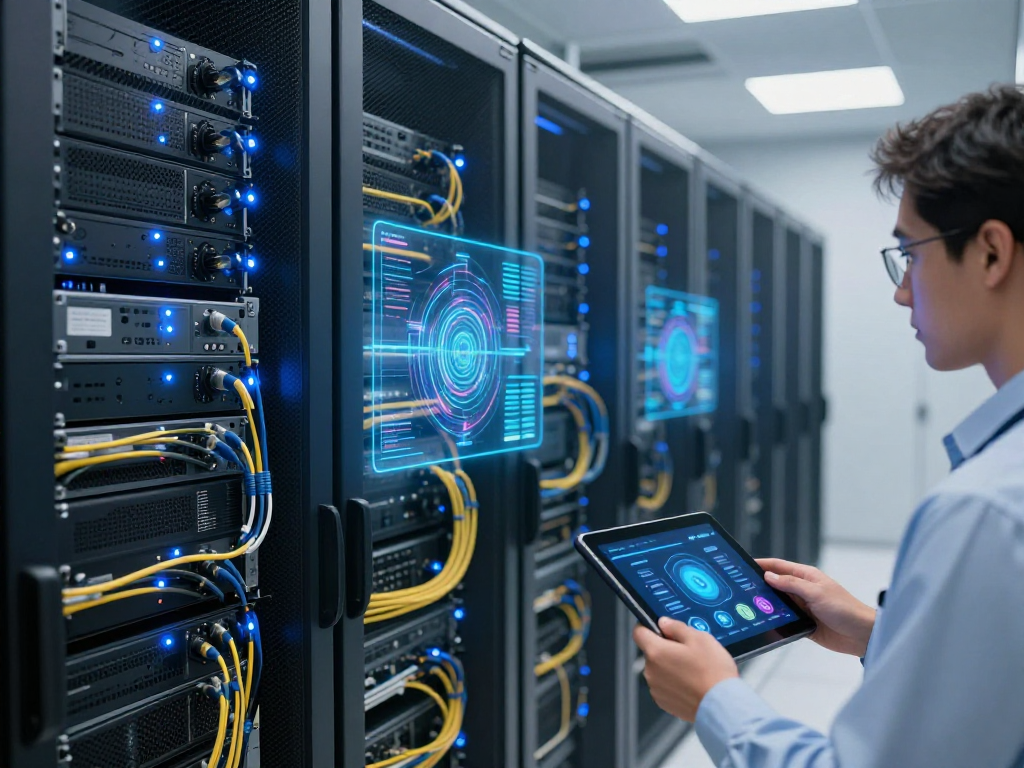 IPTV subscription technology showcasing advanced cloud computing infrastructure, ensuring efficient streaming services for users.