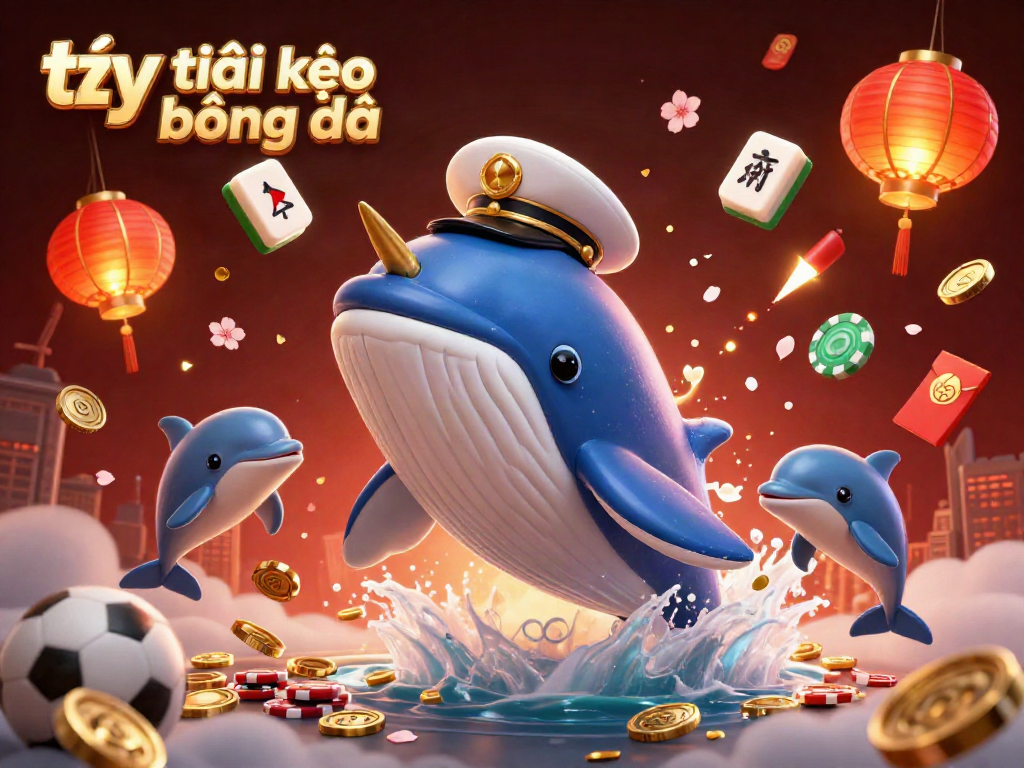 Experience thrilling tỷ lệ kèo bóng đá action with colorful sports betting elements and vibrant characters.