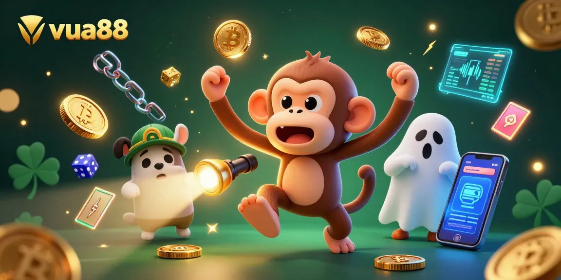 Experience thrilling gameplay at vua88 featuring captivating characters in a vivid casino scene.